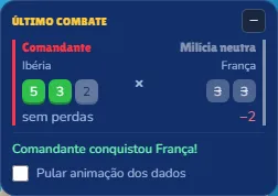 Painel Último combate